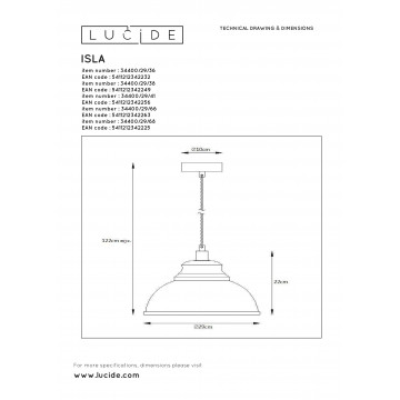 Схема с размерами Lucide 34400/29/66