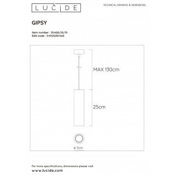 Схема с размерами Lucide 35400/25/31