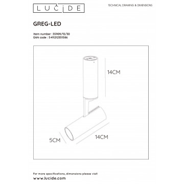 Схема с размерами Lucide 35909/13/30