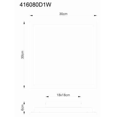 Схема с размерами Globo 416080D1W