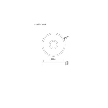Схема с размерами Globo 48027-30SH