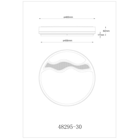 Схема с размерами Globo 48295-30