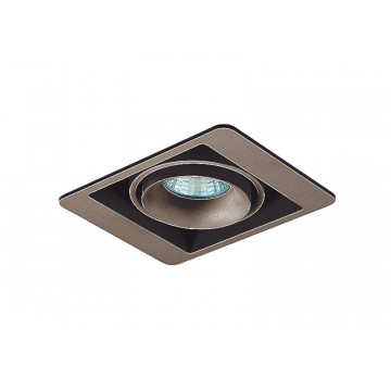 Встраиваемый светильник Donolux Lumme DL18615/01WW-SQ Champagne/Black, 1xGU10x50W