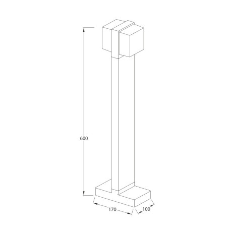 Схема с размерами Elektrostandard a048171