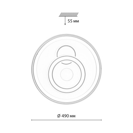 Схема с размерами Sonex 7785/85L