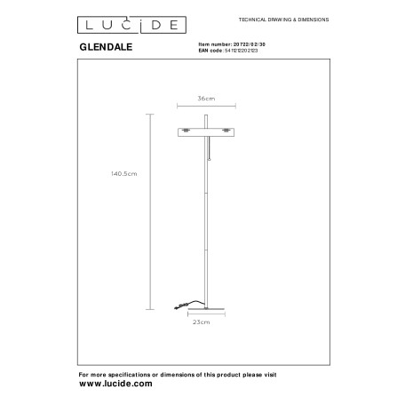 Схема с размерами Lucide 20722/02/30