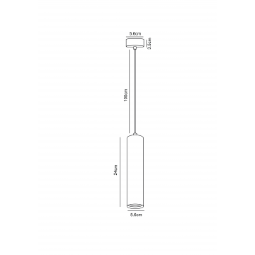 Схема с размерами Arte Lamp A1524SP-1BK