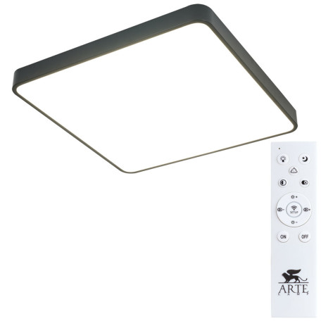 Потолочный светодиодный светильник с пультом ДУ Arte Lamp Scena A2669PL-1BK, LED 100W 2700-4500K 10000lm CRI≥80 - миниатюра 2