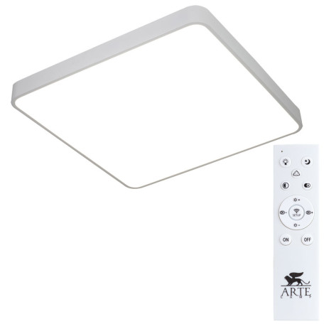 Потолочный светодиодный светильник с пультом ДУ Arte Lamp Scena A2669PL-1WH, LED 100W 2700-4500K 10000lm CRI≥80 - миниатюра 1