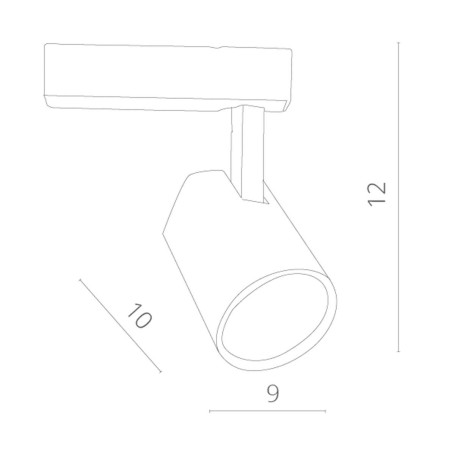 Схема с размерами Arte Lamp A1811PL-1BK