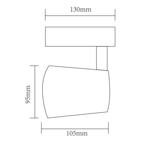 Схема с размерами Arte Lamp A2324PL-1BK