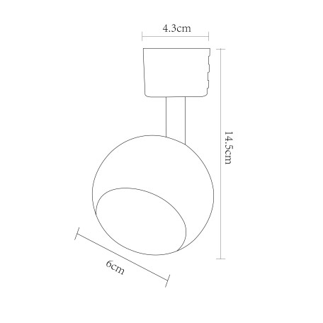 Схема с размерами Arte Lamp A6253PL-1BK