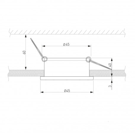 Схема с размерами Elektrostandard a056767