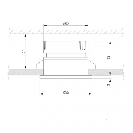 Схема с размерами Elektrostandard a056769