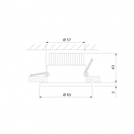 Схема с размерами Elektrostandard a056775