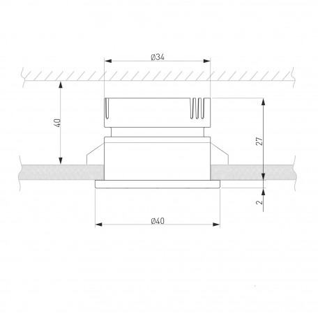 Схема с размерами Elektrostandard a056777