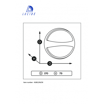 Схема с размерами Lucide 41801/04/30