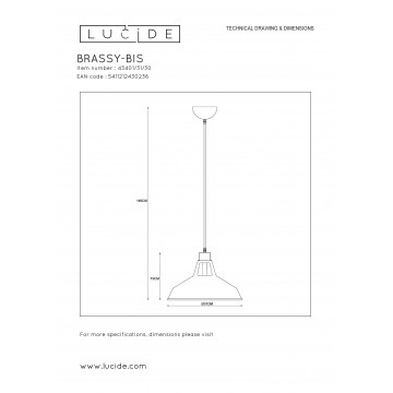 Схема с размерами Lucide 43401/31/30