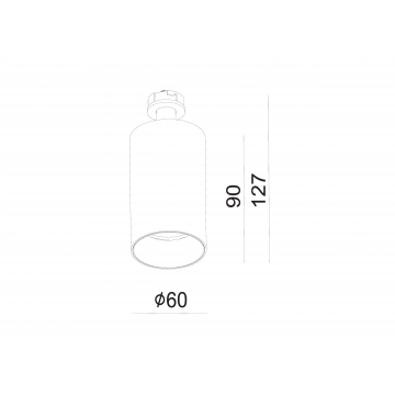 Схема с размерами Donolux DL18629/01 White С