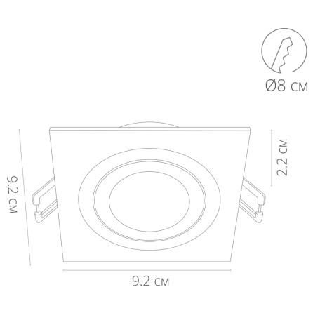 Схема с размерами Arte Lamp A2168PL-1BK