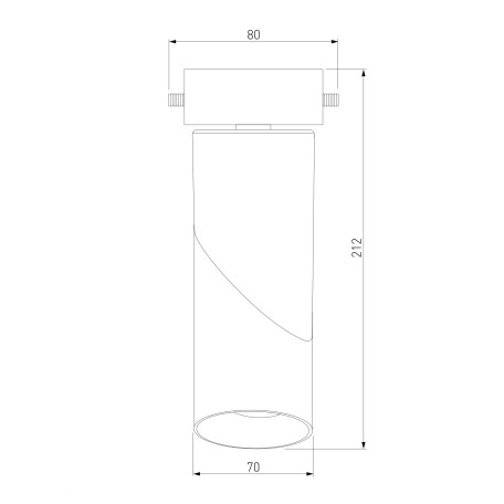 Схема с размерами Elektrostandard a043417