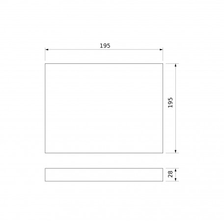 Схема с размерами Elektrostandard a043017