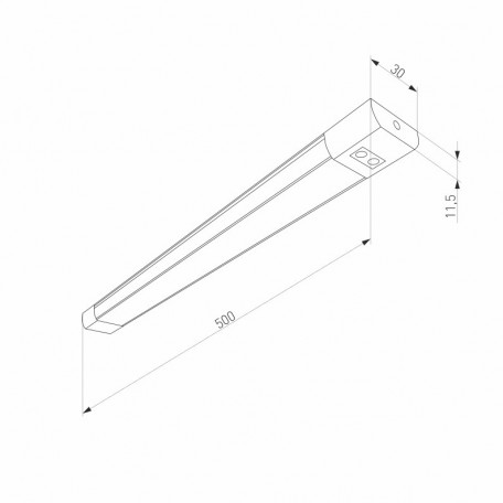 Схема с размерами Elektrostandard a044275