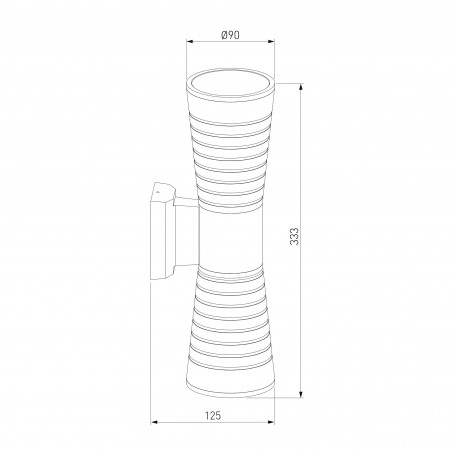 Схема с размерами Elektrostandard a044301