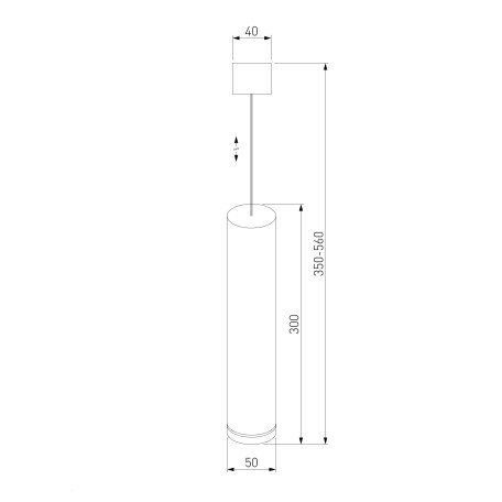 Схема с размерами Elektrostandard a044001