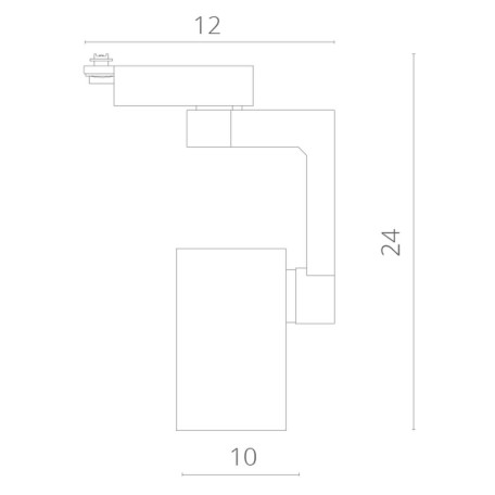 Схема с размерами Arte Lamp A2331PL-1WH