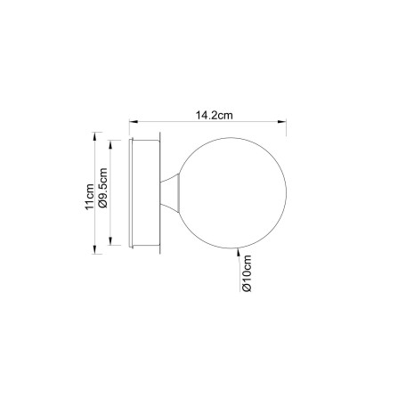 Схема с размерами Arte Lamp A5663AP-1AB