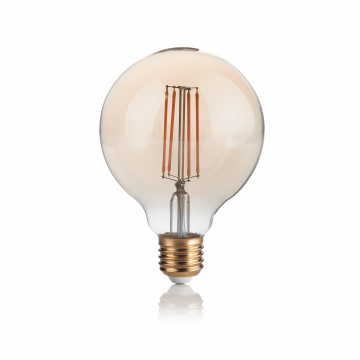 Филаментная светодиодная лампа Ideal Lux LAMPADINA VINTAGE E27 4W GLOBO SMALL 151717 шар малый E27 4W, 2200K (теплый) 240V