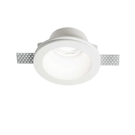 Встраиваемый светильник Ideal Lux SAMBA FI1 ROUND BIG 139012, 1xGU10x50W, белый, гипс