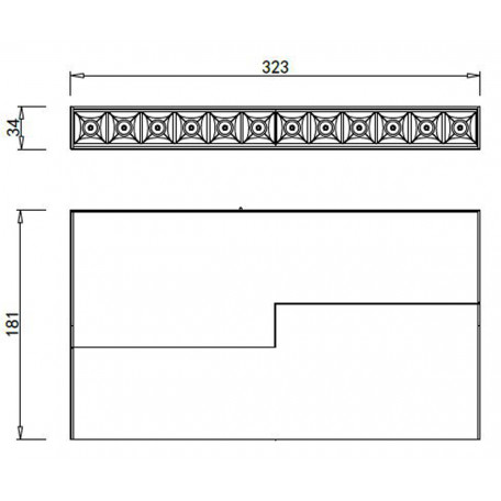 Схема с размерами Donolux DL18786/12M White