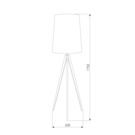 Схема с размерами TK Lighting 5598 Walz