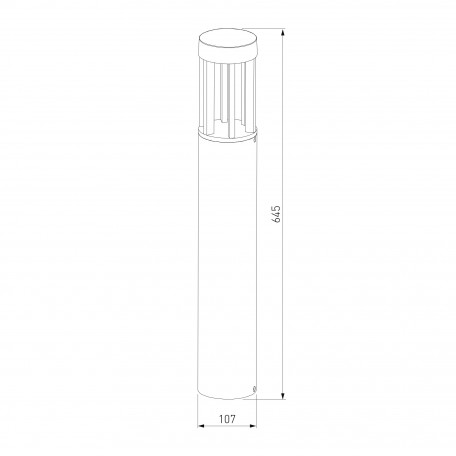 Схема с размерами Elektrostandard a039873