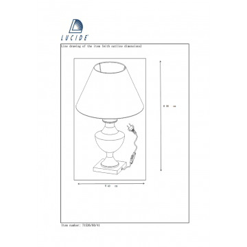 Схема с размерами Lucide 71536/60/41