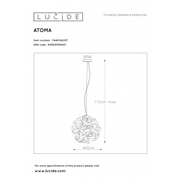 Схема с размерами Lucide 74401/42/97