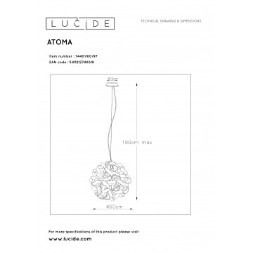 Схема с размерами Lucide 74401/60/97