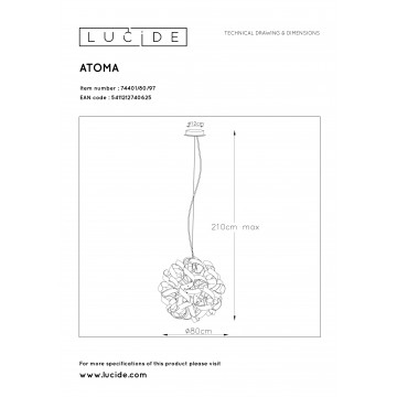 Схема с размерами Lucide 74401/80/97