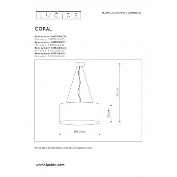 Схема с размерами Lucide 61452/60/30