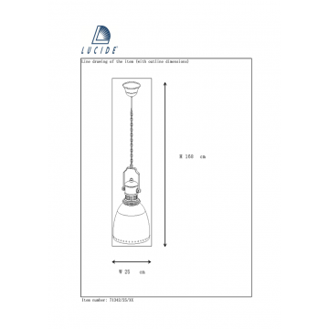 Схема с размерами Lucide 71342/25/41