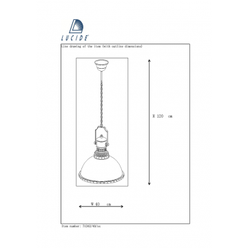 Схема с размерами Lucide 71342/40/15