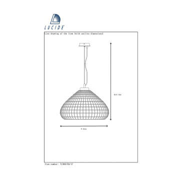 Схема с размерами Lucide 71360/50/17