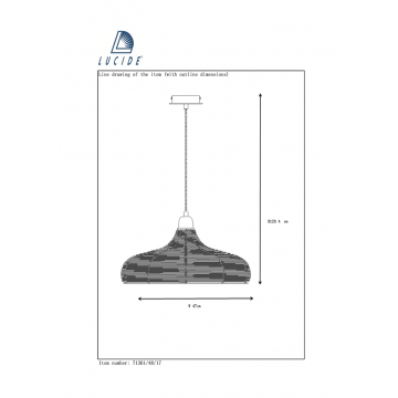 Схема с размерами Lucide 71361/48/17