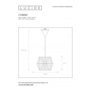 Схема с размерами Lucide 72301/40/30