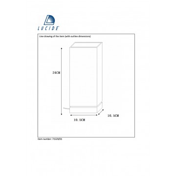 Настольная лампа Lucide Colour-touch 71529/01/32, 1xE14x40W, серый, красный, металл, стекло - миниатюра 3