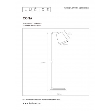 Схема с размерами Lucide 71745/01/31