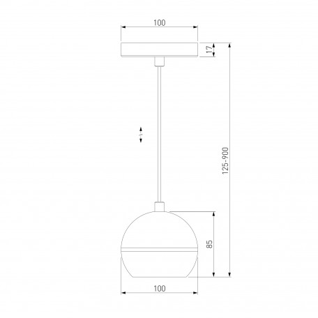 Схема с размерами Elektrostandard a047775