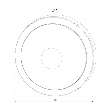 Схема с размерами Elektrostandard a048706